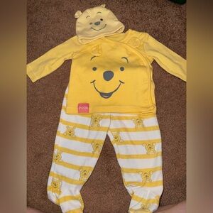 Disney Yellow Striped Pajama Set